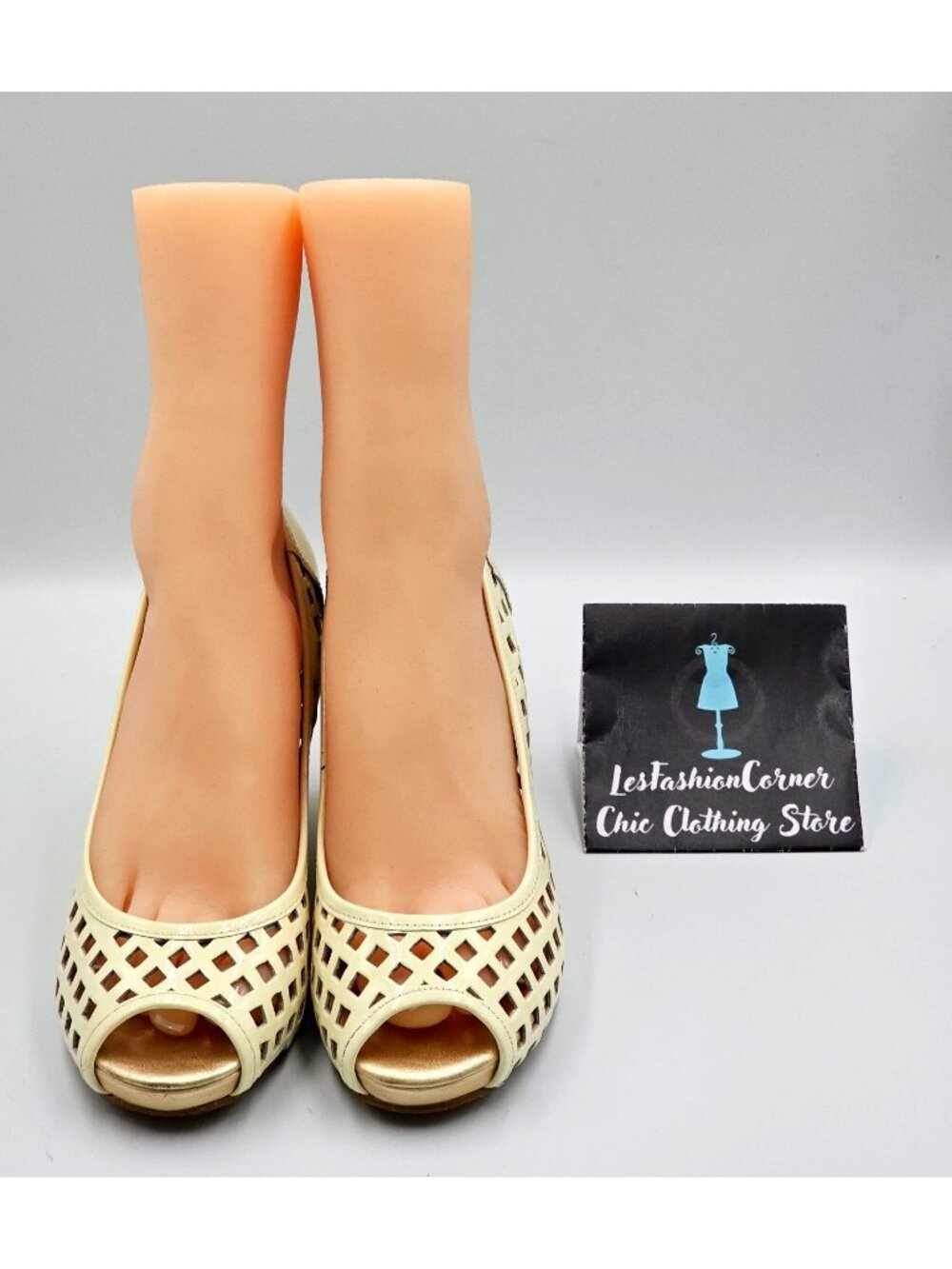 Lilly Pulitzer Women's Ivory Leather Resort Chic Basketweave Sandals Sz 8.5 2315 - Picture 9 of 16